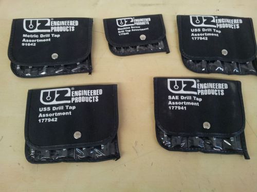 Lot of 5 Packs UZ Engineered Products Drill Tap Assortment