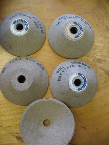 5- Bay State  3 1/2&#034; Flair Cup Grinding wheels American Made
