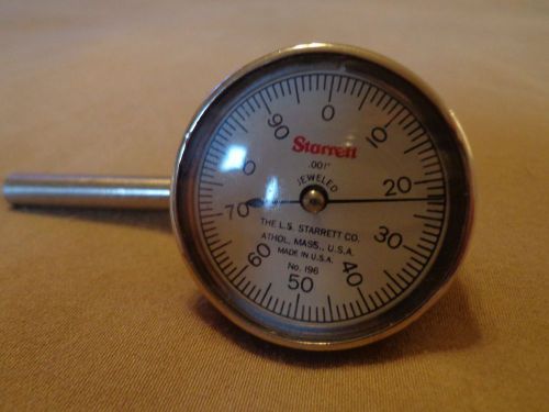 Starrett No.196 plunger style Indicator, Used in good shape