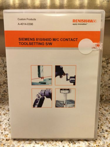RENISHAW A-4014-0396 SIEMENS 810/840D M/C CONTACT TOOL SETTING SOFTWARE *NEW*