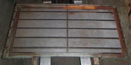 55&#034; x 30&#034; x 6.25&#034; Steel Welding T-Slotted Table Cast iron Layout Plate T-Slot