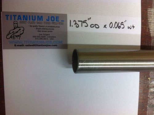 Titanium tubing  3al-2.5v  1.375&#034;od x 0.065&#034; wall x 96&#034; for sale