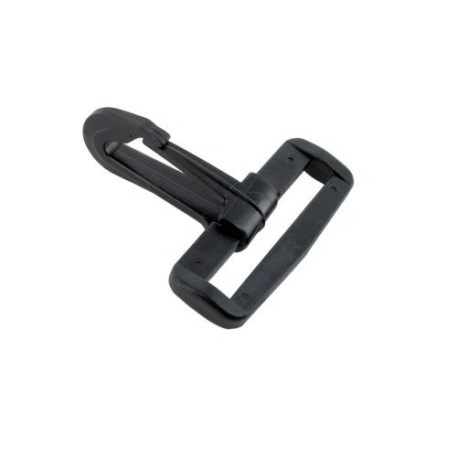 45i-bsh50-blk  two (2) 2&#034; mounted snap clip hooks plastic retainer black for sale