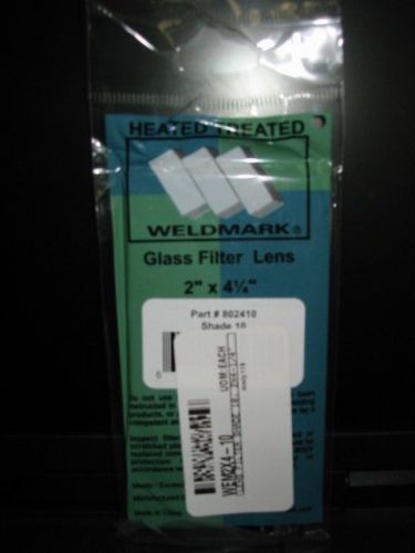 Shade 10  2 x 4.25 glass welding helmet filter lens-new for sale