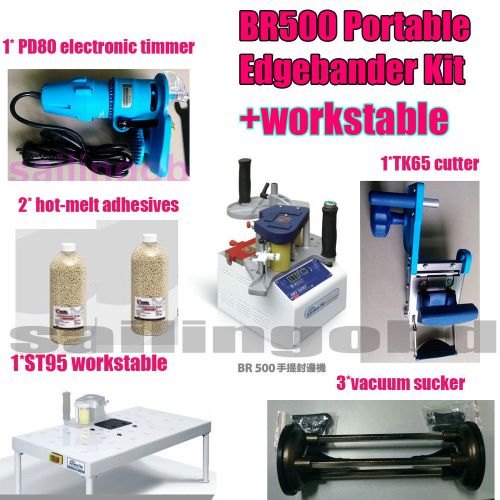 Br500 le-matic portable edge bander machine workstable woodworking kit banding for sale