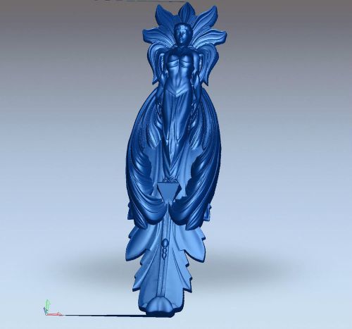 3d stl model for CNC Router mill - the deco goddess Pallas