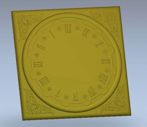 Wall clock classic #6 3d STL file - Model for CNC Router Machine