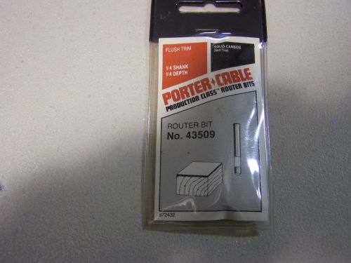 PORTER-CABLE 43509 1/4-Inch Solid Carbide Flush Trim Router Bit  1/4-Inch Shank
