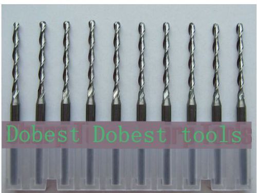 5pcs double flute ballnose cnc router bits pvc acrylic density board 2.5x8mm for sale