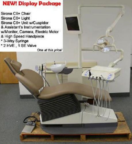 Sirona C8+ Complete Operatory Package with Cuspidor, New!