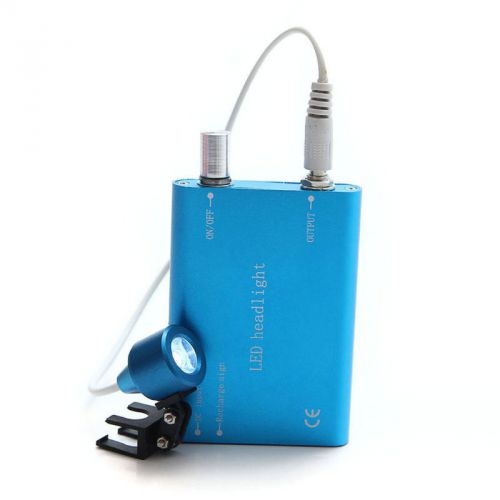Blue portable led head light lamp for dental surgical medical binocular loupes for sale