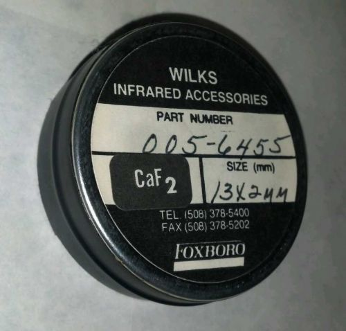 Wilks infrared accessories caf2 lens filter 13 x 2 mm foxboro for sale