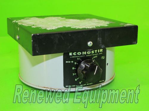 Laboratory craftsman econostir ms-6 magnetic stirrer 6&#034; x 6&#034; #2 for sale