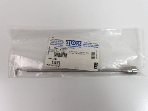 Karl storz 28179nf suture attachment straight distal tip curved hook like 10.2mm for sale