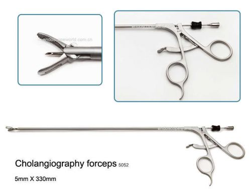 Brand New Cholangiography Forceps 5X330mm Laparoscopy