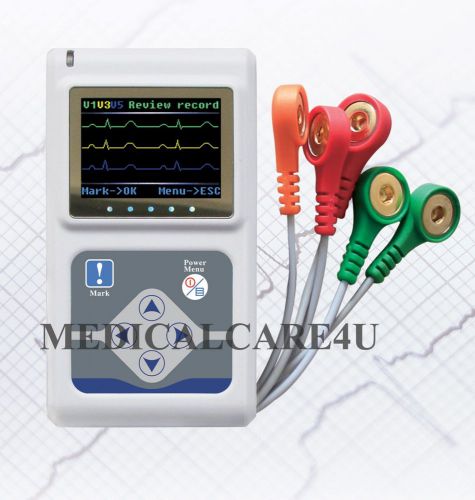 ConTec 3 Channels Dynamic ECG/EKG Holter TLC9803 24Hrs ECG recorder/analyzer