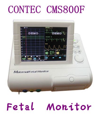 Cms-800f fetal monitor,fhr+toco+ecg+nibp+spo2+pulse rate,fetal movement for sale