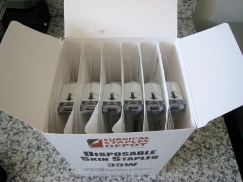 Surgical skin staplers. Box of 6. Unbeatable pricing!