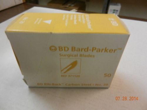 Bard Parker 371120 Blades Carbon Steel Surgical Size 20 NEW 50pcs