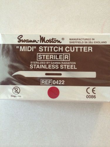 Swann-morton midi stitch cutter sterile in foil packs 100 per box for sale