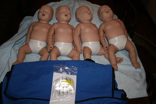 4-Pack of Prestan INFANT CPR Manikins, Med Skin PP-IM-400-MS mannequins