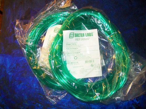 2 pkgs of Salter Labs 50 ft oxygen tubing w/2standard connectors, sealed 2050G