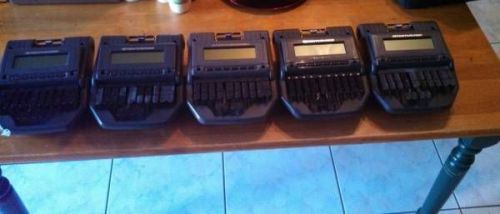 Stentura 8000lx and 8000 Wholesale Lot of 5 Stenograph with Accesories