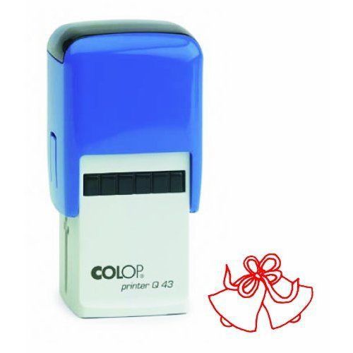 Colop printer q43 bells picture stamp - red for sale