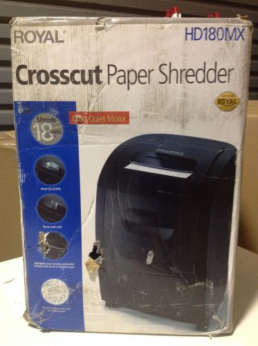 Royal 18-sheet Crosscut Shredder With Casters for CD DVD Credit Cards Royal HD