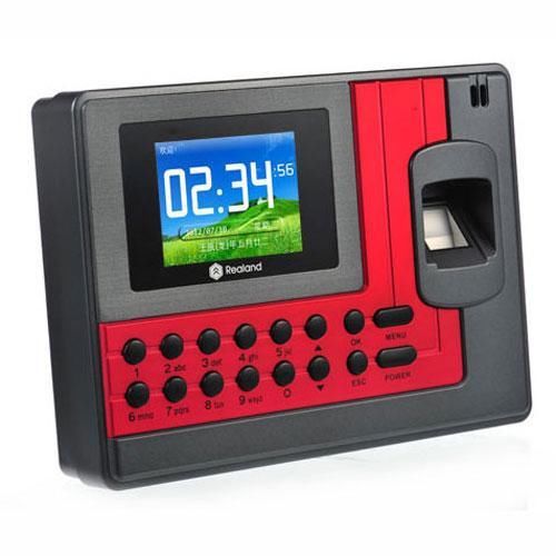 Realand ac110 tft fingerprint time attendance clock employee payroll recorder us for sale