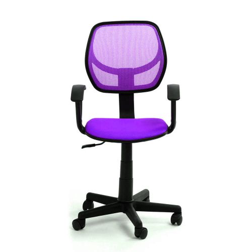 Comfortable Mesh Seat Fabric Chrome Executive Office Computer Desk Chair