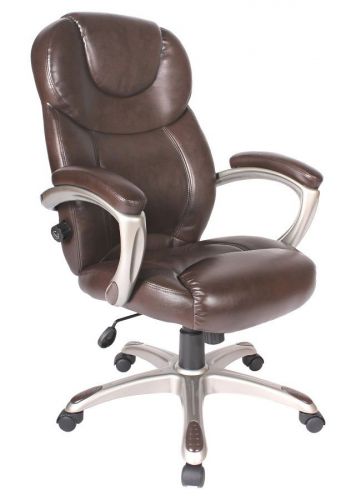 Executive leather office chair task desk seat high back adjustable managerial for sale