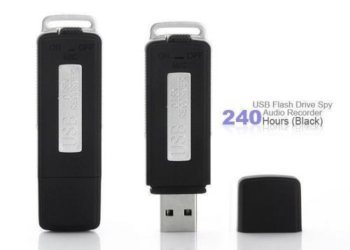 Discrete USB Rechargeable Flash Drive Voice Recorder (4GB) Ideal Desk Accessory.