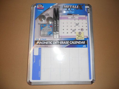 The Board Dudes Magnetic Dry Erase Calendar Board, 11 x 14, value pack