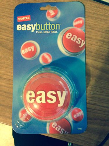 NEW Staples That Was Easy Push Button Talking Button Desk Accessory Gift Present
