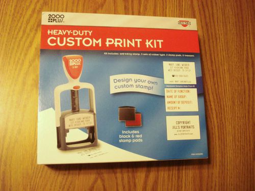 Cosco 2000 plus heavy-duty custom print kit self-inking stamp *design your own* for sale