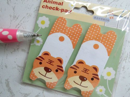 Set of 2 Animals Sticky Note Memo Message Pad Bookmark Stationery Kids Gift D-5