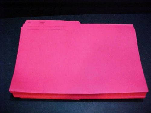 68 Unused Mead Hilroy Red 9x15 Legal Size File Folders Name Number Tab FREE S/H