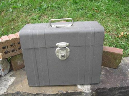 Vintage  metal file-chest brand industrial gray storage usa for sale