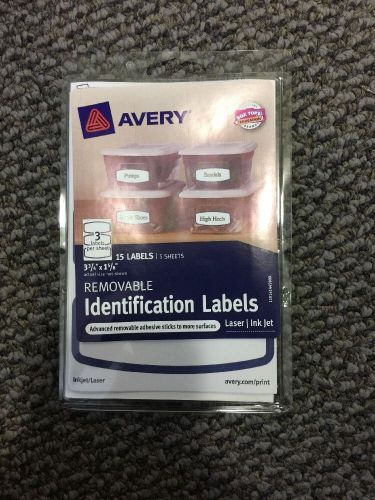 Avery 41445 Removable Identification Label