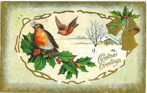 30 Personalized Return Address Labels Christmas Birds Buy 3 get 1 free (zz12)