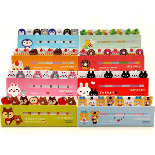 120 Pages Pretty Cartoon Pattern Bookmark Sticky Note Memo Pad Label Post It Hot