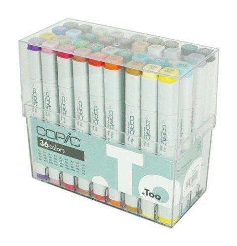 Copic markers 36-piece basic set for sale