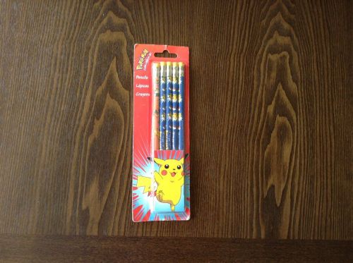 Pokemon Pikachu 5 Pack Pencils Nintendo Licensed in USA