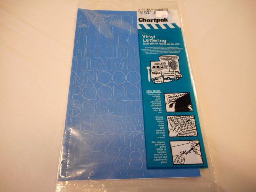 Chartpak vinyl letters 3/4&#034;- one  pack  # 01024 (new) blue for sale