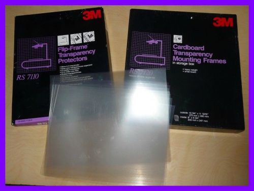 3M RS7110 FLIP FRAME TRANSPARENCIES 3-RING &amp; RS7120 FRAMES FREE SHIPPING