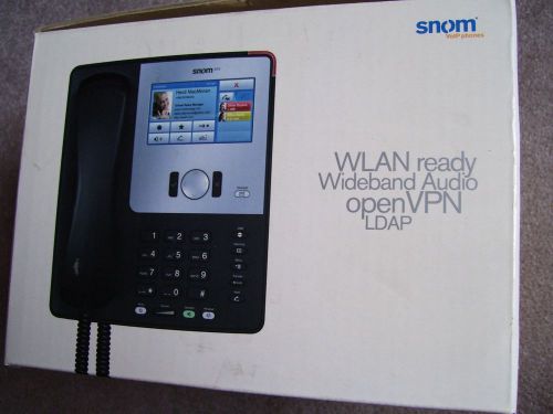 SNOM 870 phone WLAN ready, Wideband Audio open VPN LDAP, 4.3&#034; color touch screen