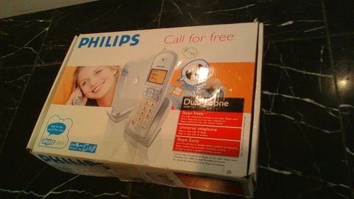 PHILIPS SKYPE DUAL USE CORDLESS PHONE - VOIP321+box and paperwork