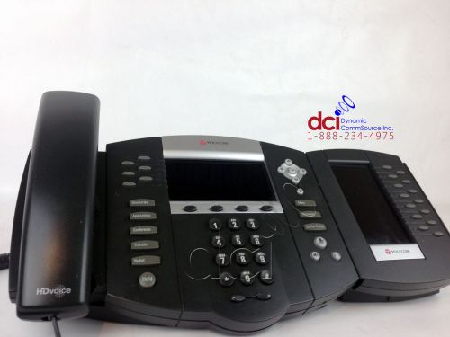 Polycom SoundPoint  IP670  w/color extension module &amp; power Free Ship Warranty