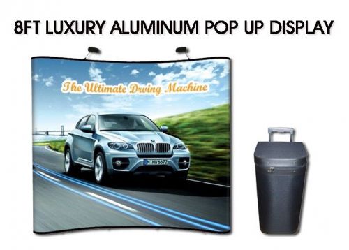 8&#039; CUSTOM LUXURY POP UP DISPLAY BANNER BOOTH 3x3 Curved